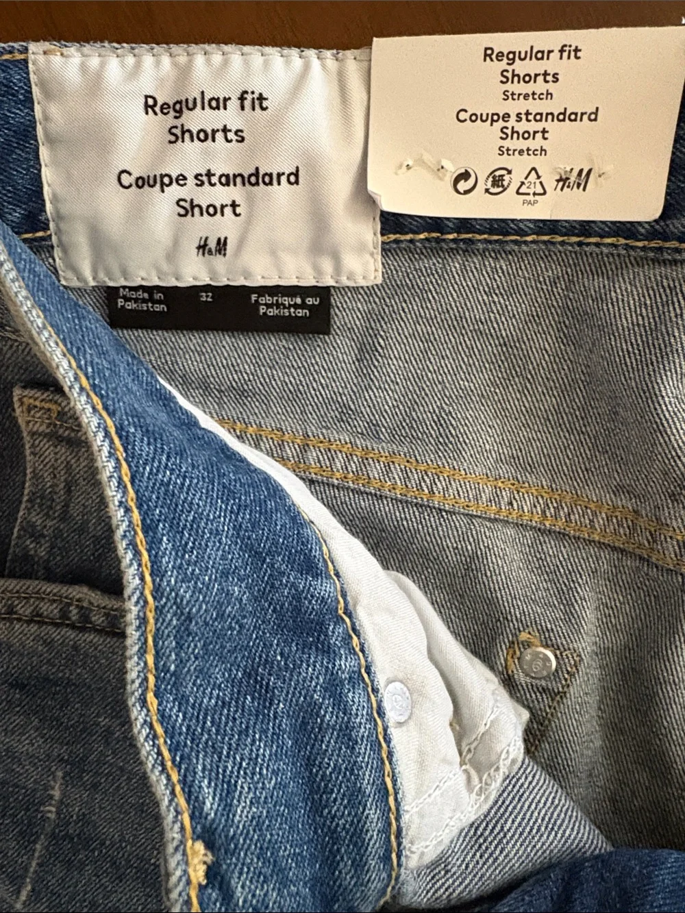 H&M Stretch Denim Shorts